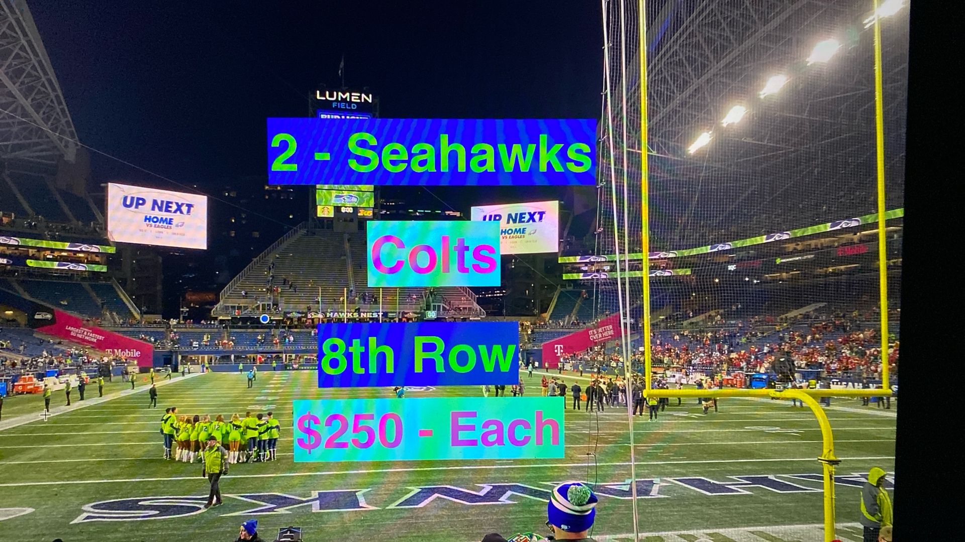 Seahawks Colts Tickets 