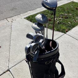 Golf Clubs Right Handed With Oakley Golf Bag