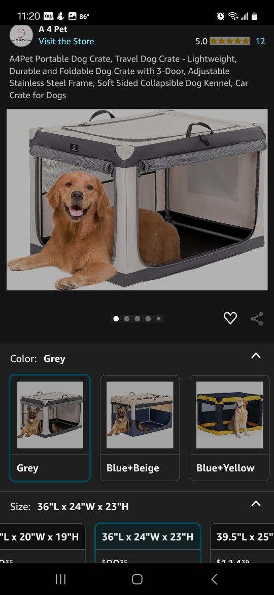 portable dog crate