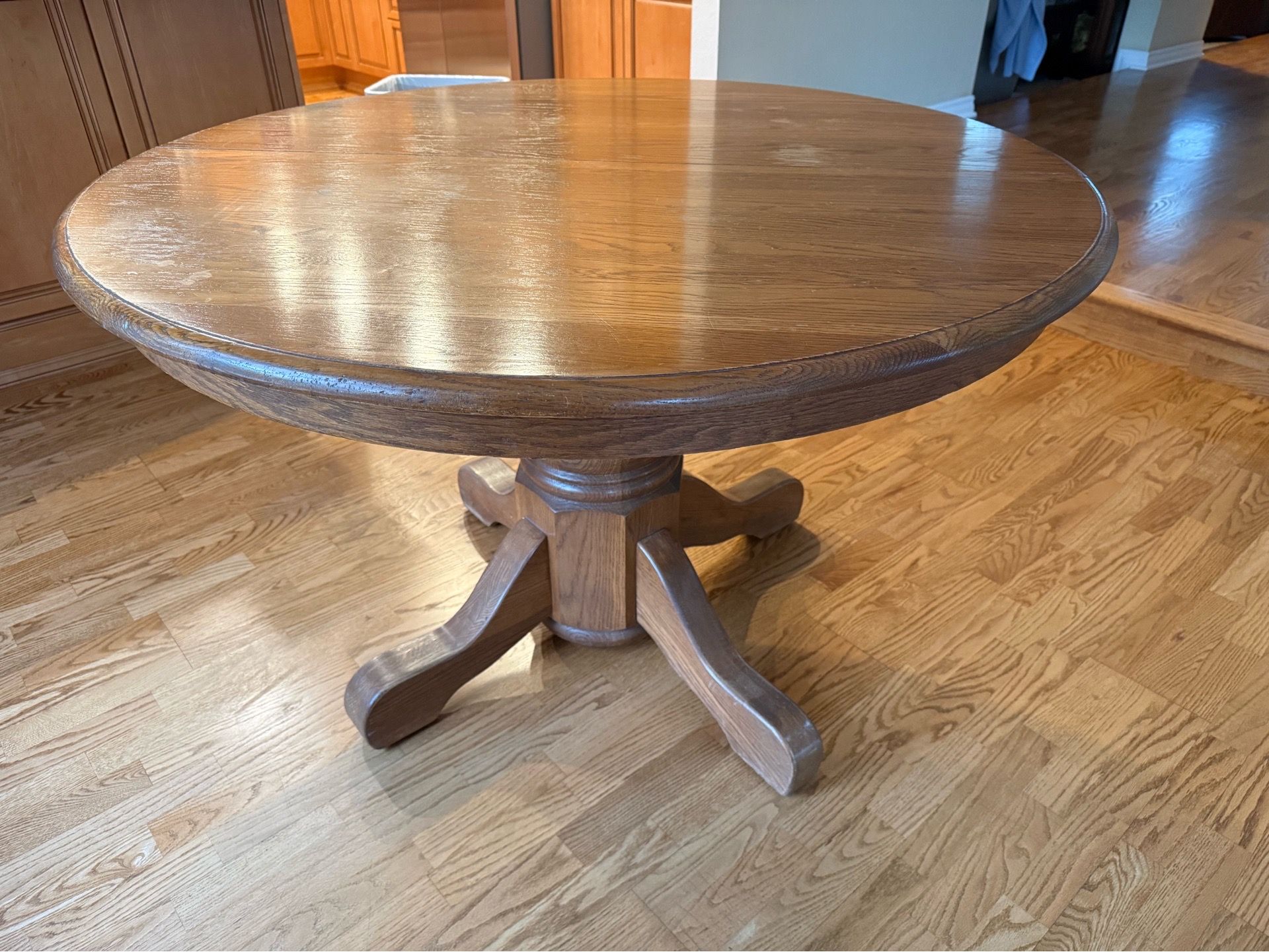 FREE Solid Oak Round Kitchen Table + 4 Chairs