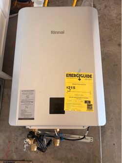 Tankless Rinnai naturel gas