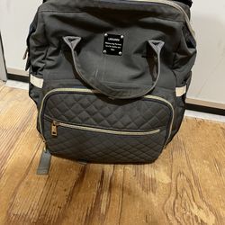 Gray Diaper Bag