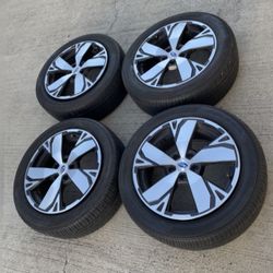 4 - 225/55r18 5x4.5 5x114.3 Stock Enkei Subaru Wrx Outback Impreza Forester Crosstrek Wheels Rims Good 80 % Treads Tires!!!
