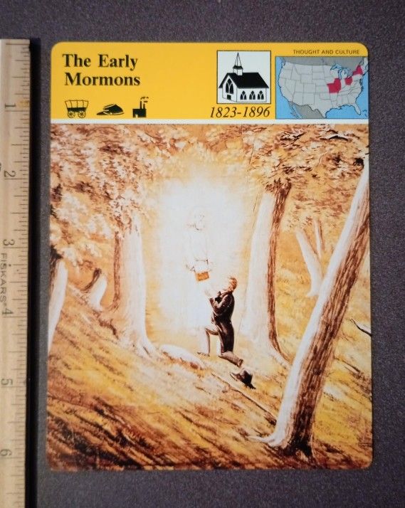 1979 Panarizon The Early Mormons Visions Of Joseph Smith Large Over-sized Card Collectible Vintage Japan