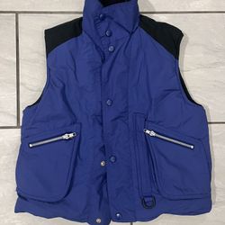 Vintage 90s GAP Outdoor insulated Ski Winter Vest Blue Size Large Boys Youth 