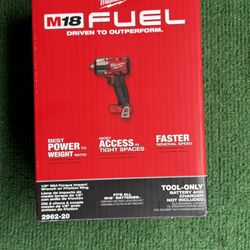 Milwaukee M18 FUEL Gen-2 18V Lithium-Ion Brushless Cordless Mid Torque 1/2 in. Impact Wrench w/Friction Ring (Tool-Only