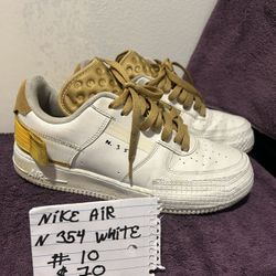 NIKE AIR  n.354   white size 10