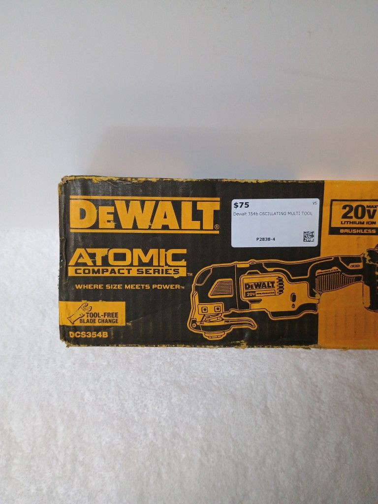 DeWalt ATOMIC 20V MAX Cordless Brushless Oscillating Multi Tool (Tool Only)