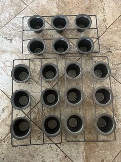 6 cup popover baking pan x 3