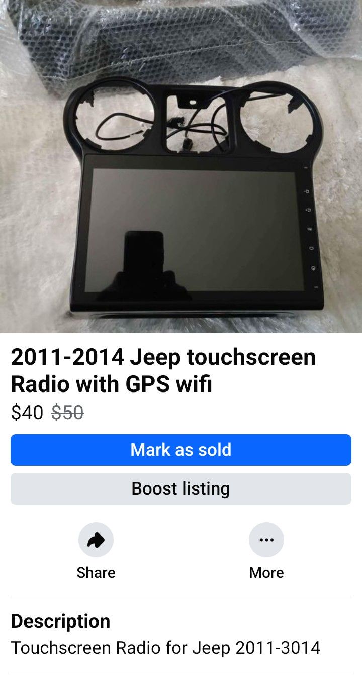 Touchscreen Radio With GPS And Wifi