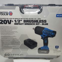 Matco tools 20v+1/2" BRUSHLESS IMPACT WRENCH KIT
