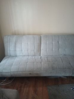 futon couch color grey