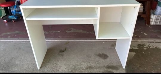 White desk space