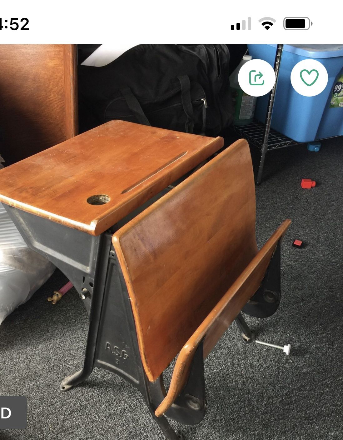 Kids school desk- Antique