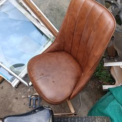 Cool Groovy 1970s Revolving Rolling Chair Has A Few Rips