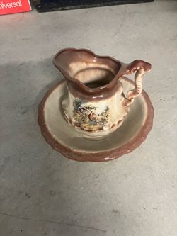 Pitcher and bowl
