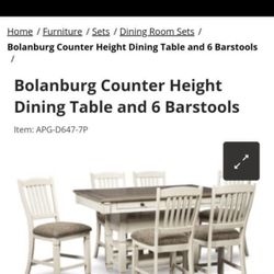 Counter Height Dining Table