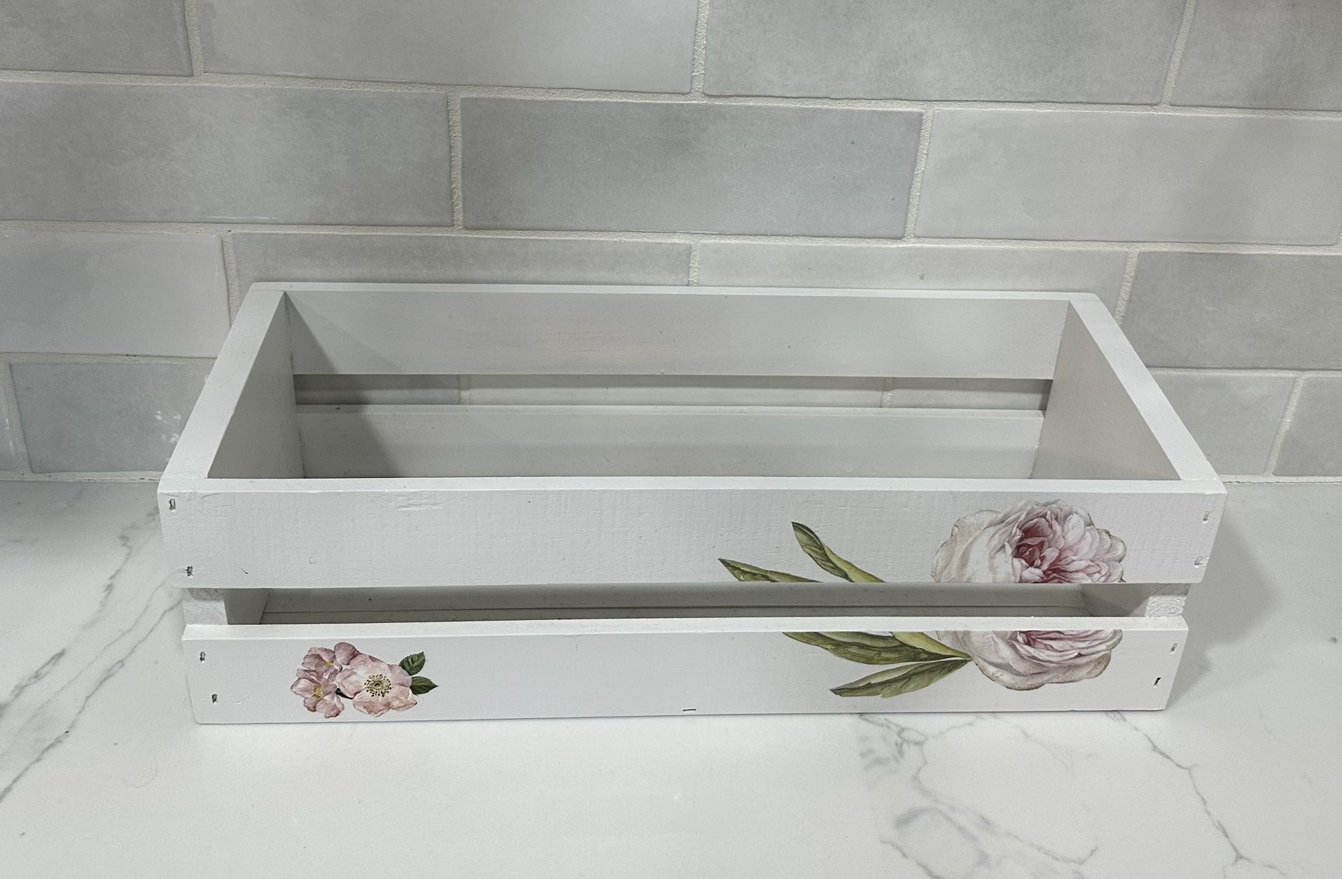🌸 Small Decorated Crate 🌸 Home Decor