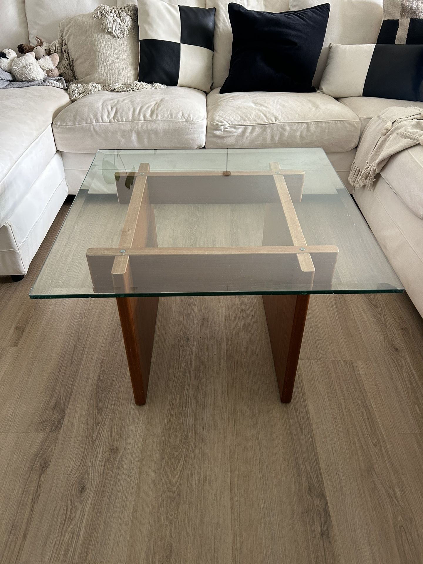 Glass Top Coffee Table 