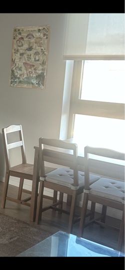 Wooden Dining Chairs Set of 4