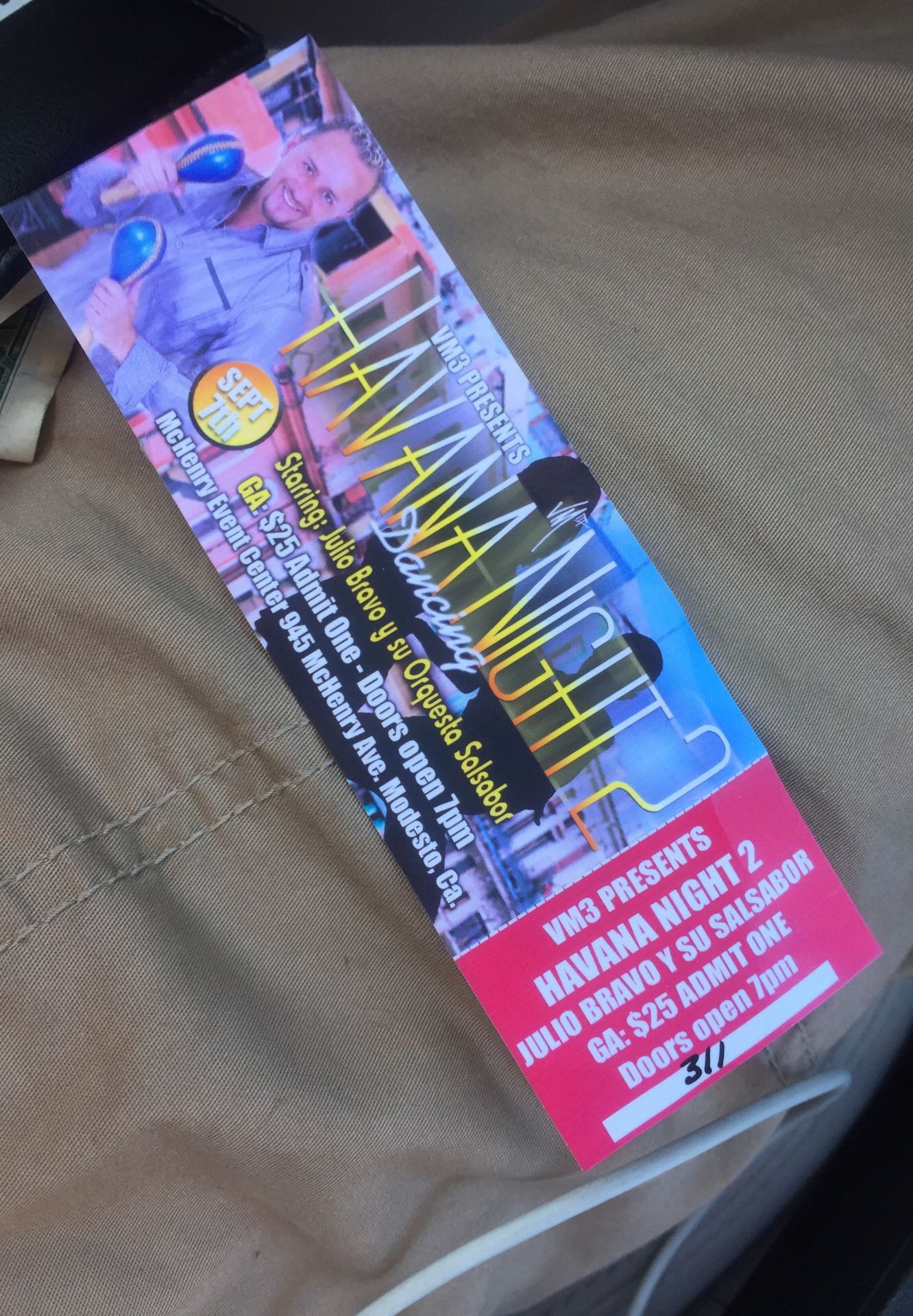 Havana Night 2 admit one ticket