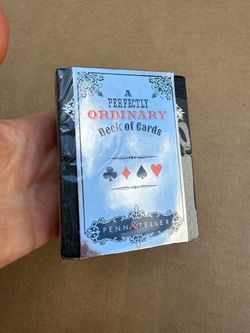 Penn & Teller A Perfectly Ordinary Deck of Cards Sealed New Magic Playing Cards