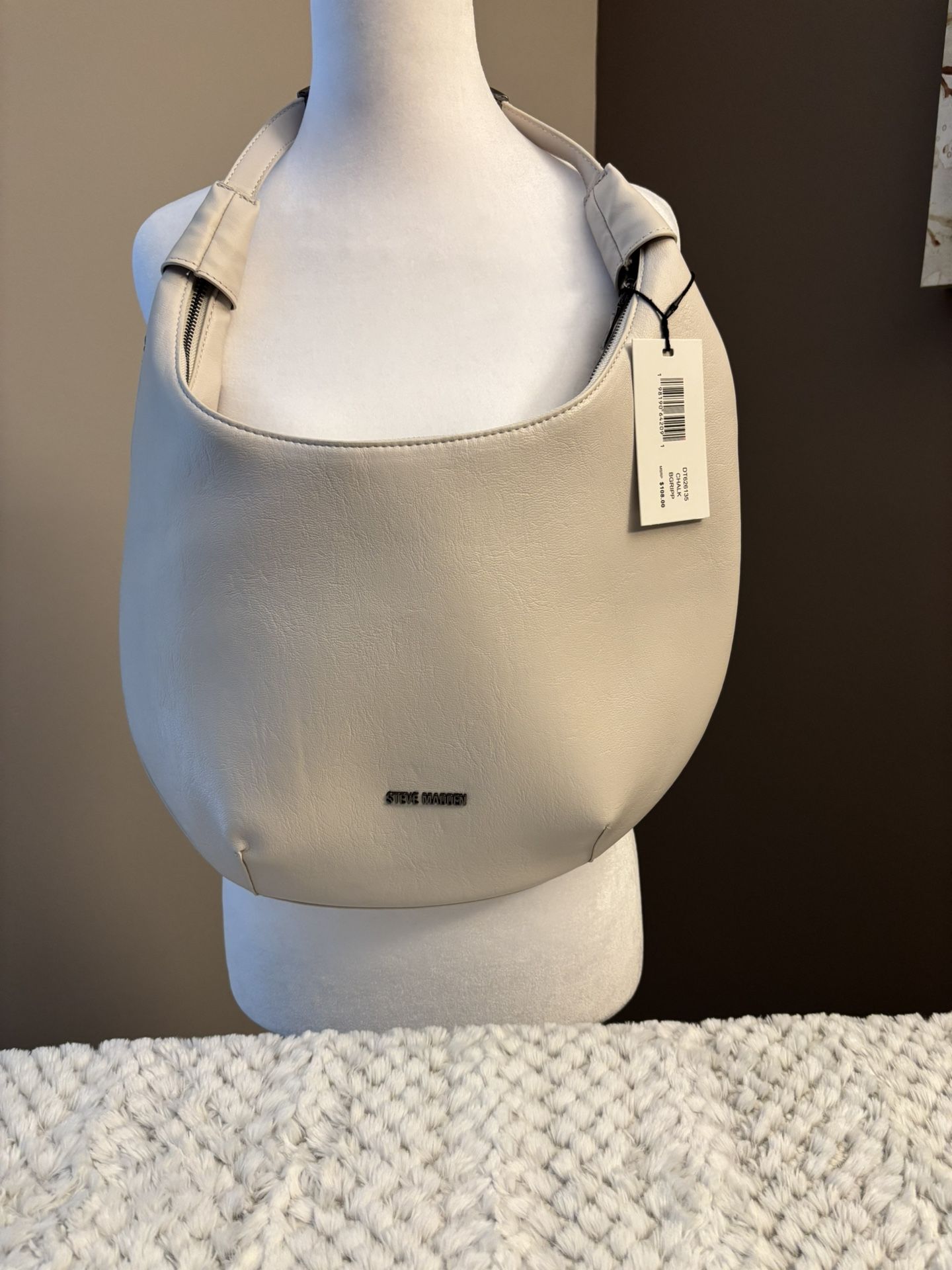 Steve Madden faux, leather hobo bag