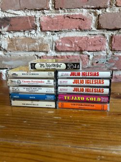 Mixed lot Latin music cassettes