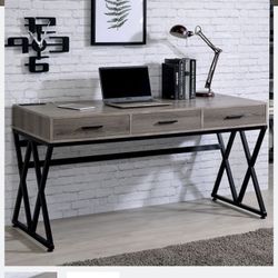 Grey Sand Black Desk 