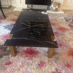 CB2 Marble slab Coffee Table 