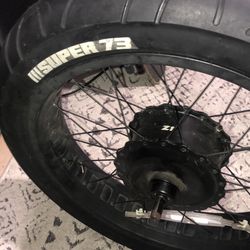 Super 73 rear wheel and motor