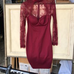 Dress: Red Lace