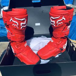 FOX COMP 8 Boots Red