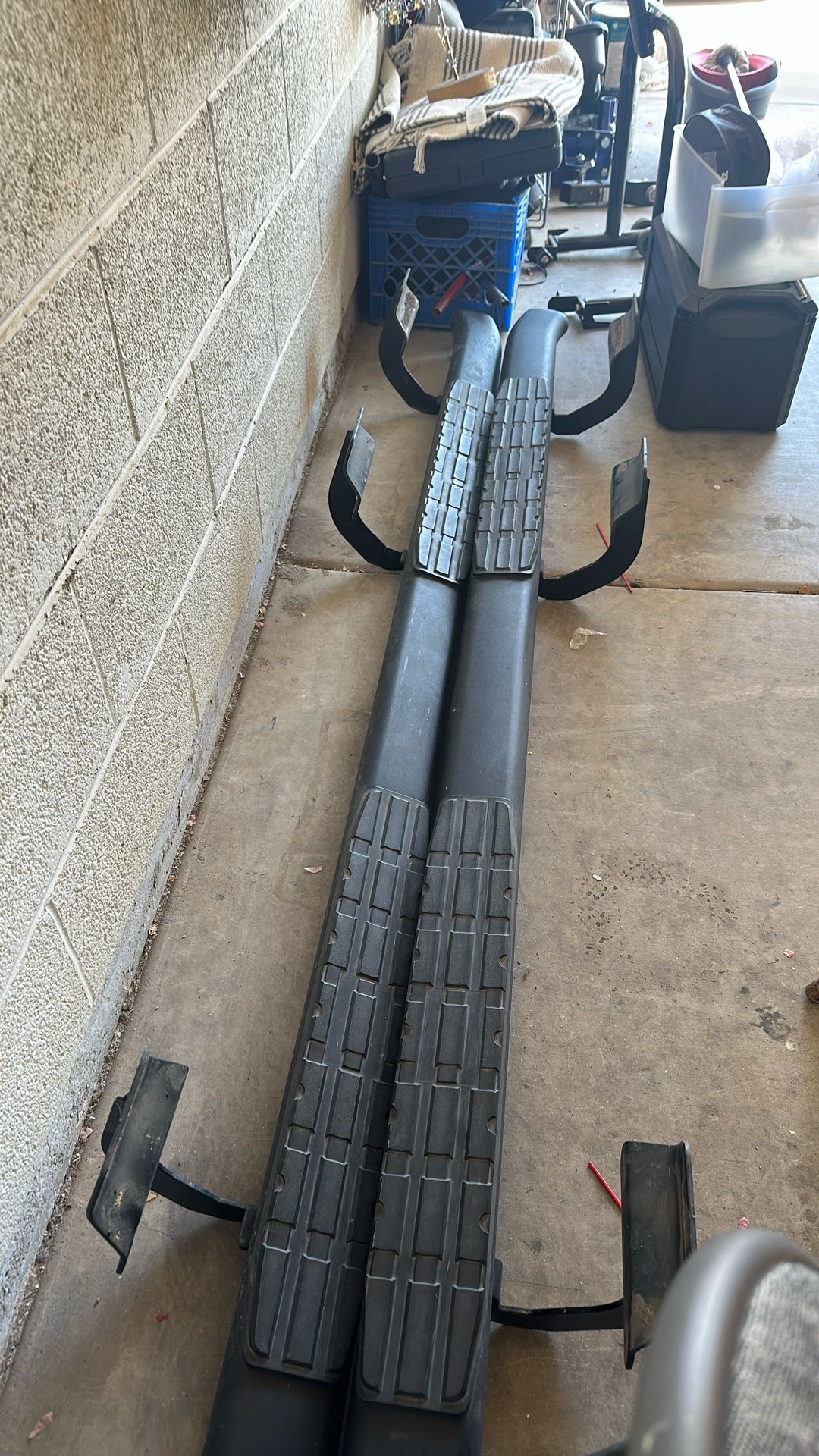 Side step runners for a Ford pick up truck