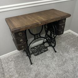 Vintage Sewing Machine Cabinet/ Table