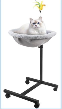 Cat Bed Movable with Lockable Casters