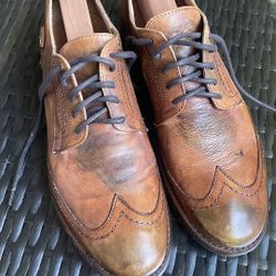 Bed Stu Men’s Cobbler  Brown Distressed Lace Up Size US 8