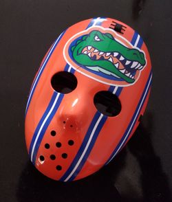 FLA GATORS/GATOR ATTACK-CUSTOM MASK MEMORABILIA 4 UR MANCAVE-AUTO-OFFICE-PEP RALLYS-VIDEOGAMING-TAILGAITING-GIFT/ANNIVERSARIES CAR CLUB & BIKE CLUB