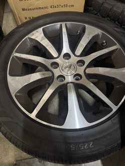 2016 Acura TLX wheels and tires 225/55-17