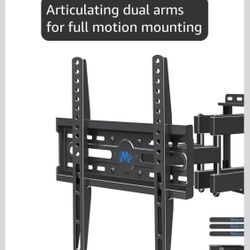 Mounting Dream TV Wall Mount for 32-65 Inch Television,Mount with Swivel and Tilt, Full Motion Bracket with Articulating Dual Arms, Fits 16inch Studs,