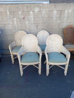 4 Bamboo Chairs 