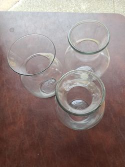 11 inches high Vases