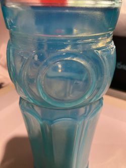Vintage Wheaton Glass Tumbler with Bullseye Pattern