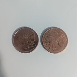 2 1oz Copper Rounds 