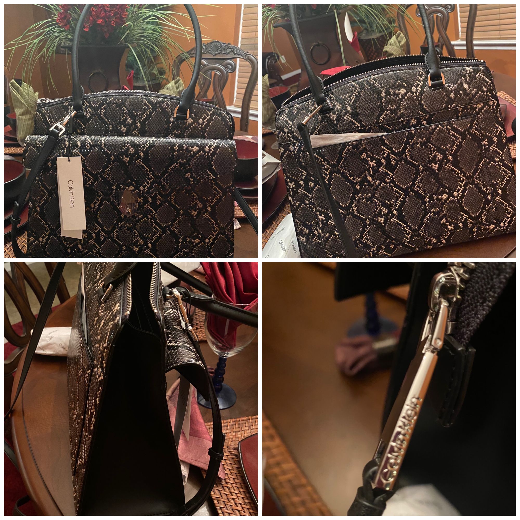New Alligator Medium Calvin Klein Purse