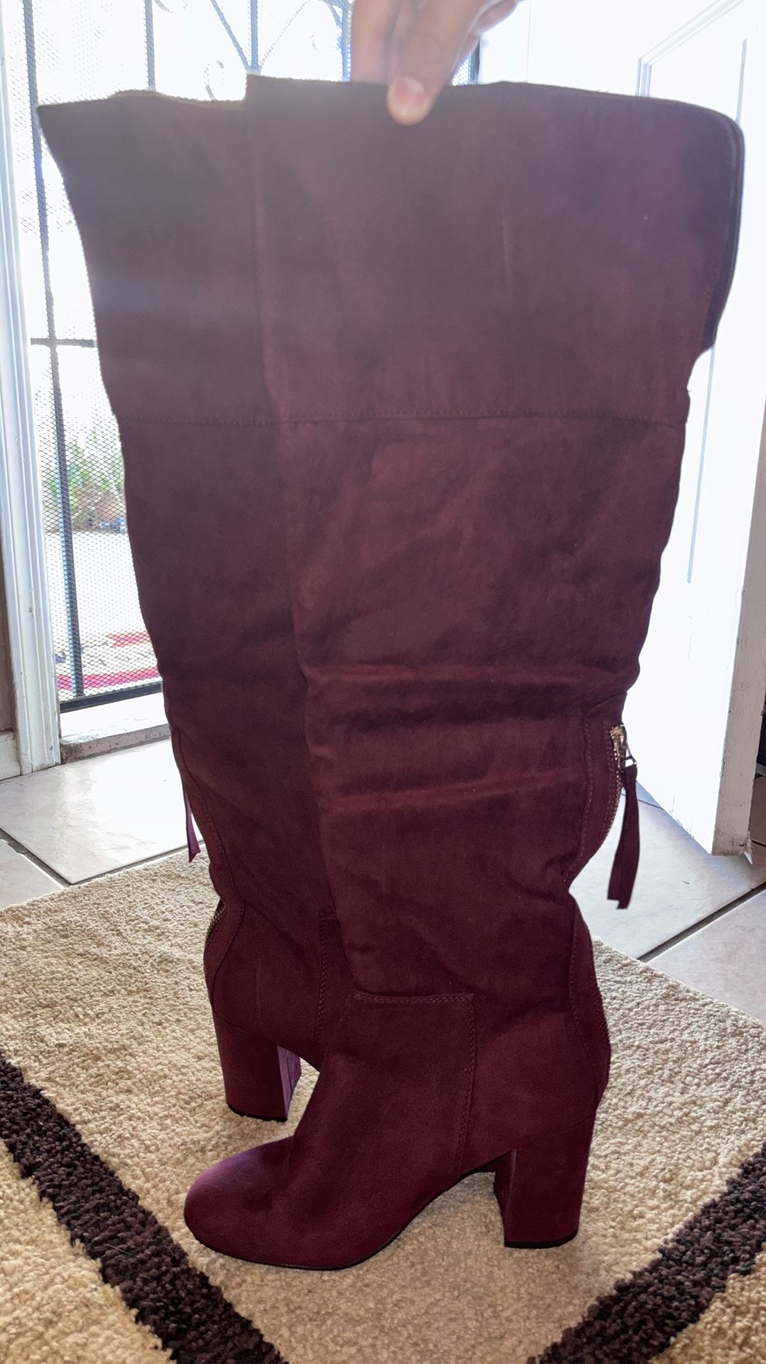 Burgundy Women Boots