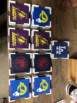 Custom handmade wooden table coasters