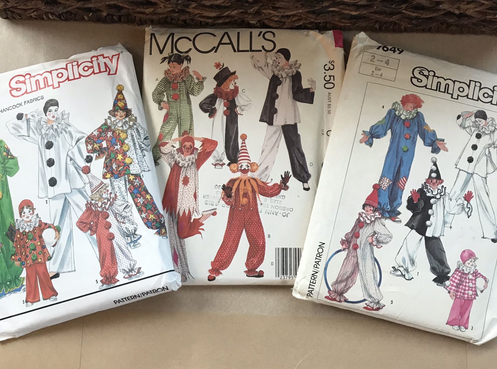 LOT 3. Clown 🤡 Costumes Pattern