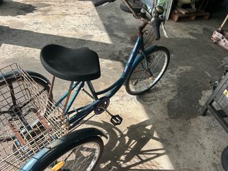 Tricycle with gears and basket