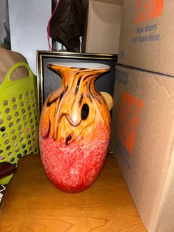Decorative Art Glass Vase - Must Go!